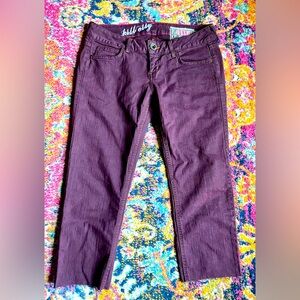 Kill City Lip Service Purple Junkie Fit CAPRI CUT-OFFS SUPER rare sz 28 LIKE NEW
